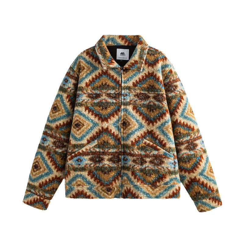 Designer Style Wutong Rain Autumn/Winter New Vintage Ethnic Bohemian Jacquard Jacket for Men and Women