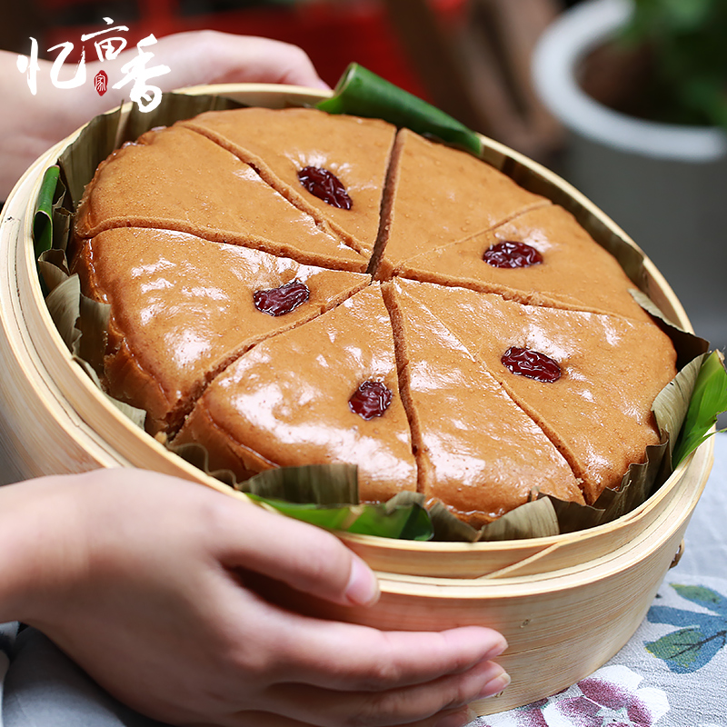 Red Sugar Haired Rice Cake Banquet Cake Brown Sugar QQ Pastry Pastry Pure Handmade Sticky Rice Cake for the Buddha frozen 350g