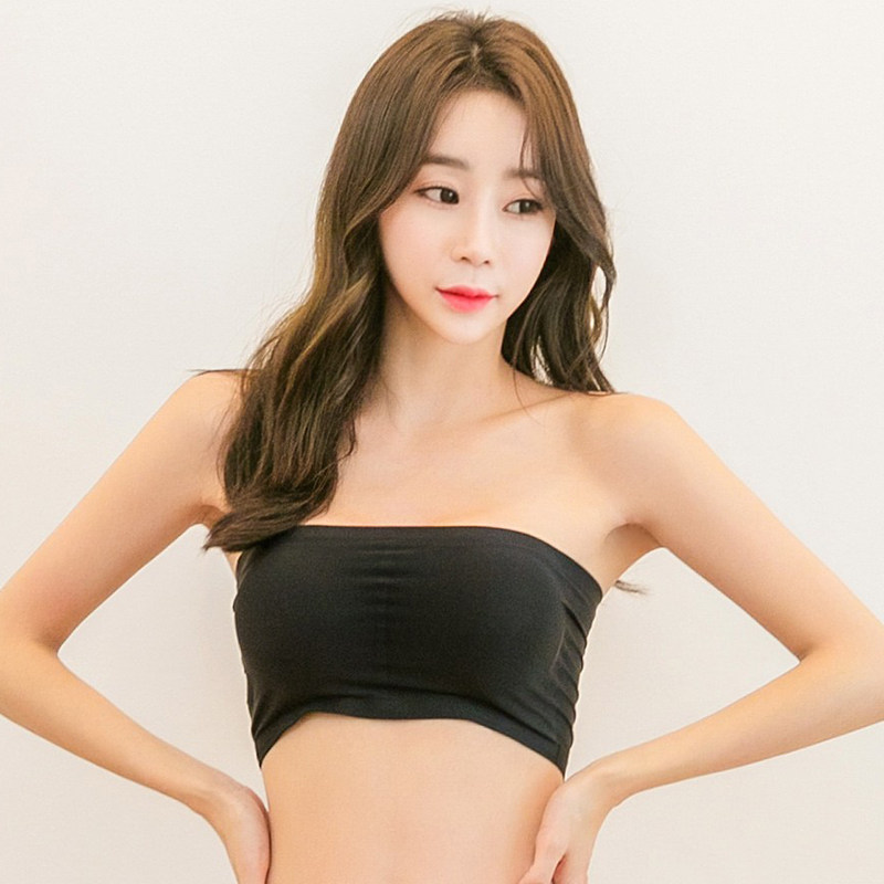 The Korean version of the new two-piece swimsuit women's small breasts gathered without a steel ring wrap-breasted bra speed dry shockproof beauty back sports vests