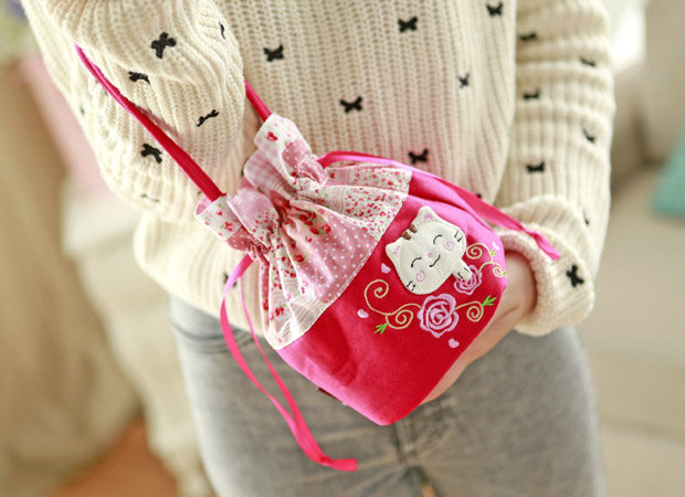 2016 new Allah cat cute collab Cat Bouquet With Small Handbag Woman Mini-Bag Small Carry Bag