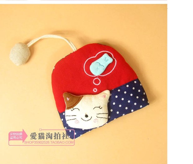 Hàn Quốc dễ thương thực tế dây kéo phụ nữ ví nhỏ phim hoạt hình kéo túi túi Khóa dây rút ví móc khóa coach