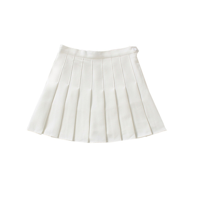 Autumn and winter Korean style pleated skirt high-waist pleated skirt chic slimming A-line skirt college style tennis skirt short skirt versatile culottes