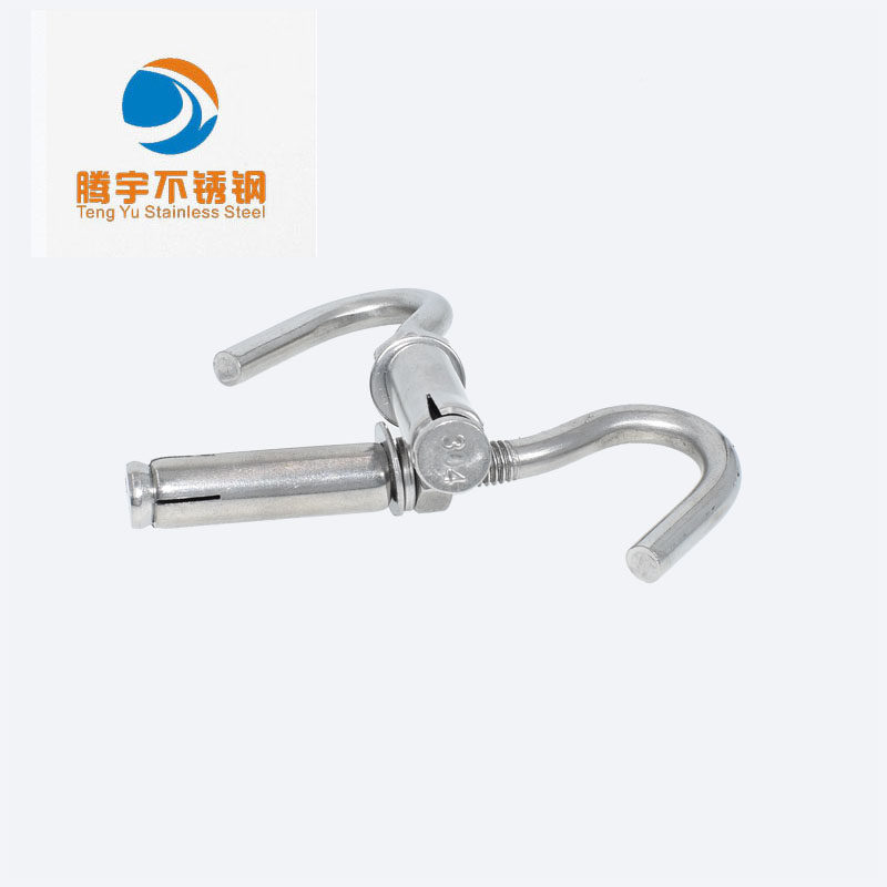 304 stainless steel expansion screw hook universal expansion screw extension with hook installation artifact M6M8M10M12