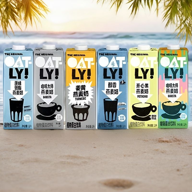 [Upcoming Expiration] Oatly Oat Breakfast Plant Protein ml Barista Beverage Rich Chocolate Coffee 1L