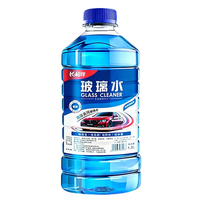 长相伴大桶玻璃水去虫胶无水痕1.3L