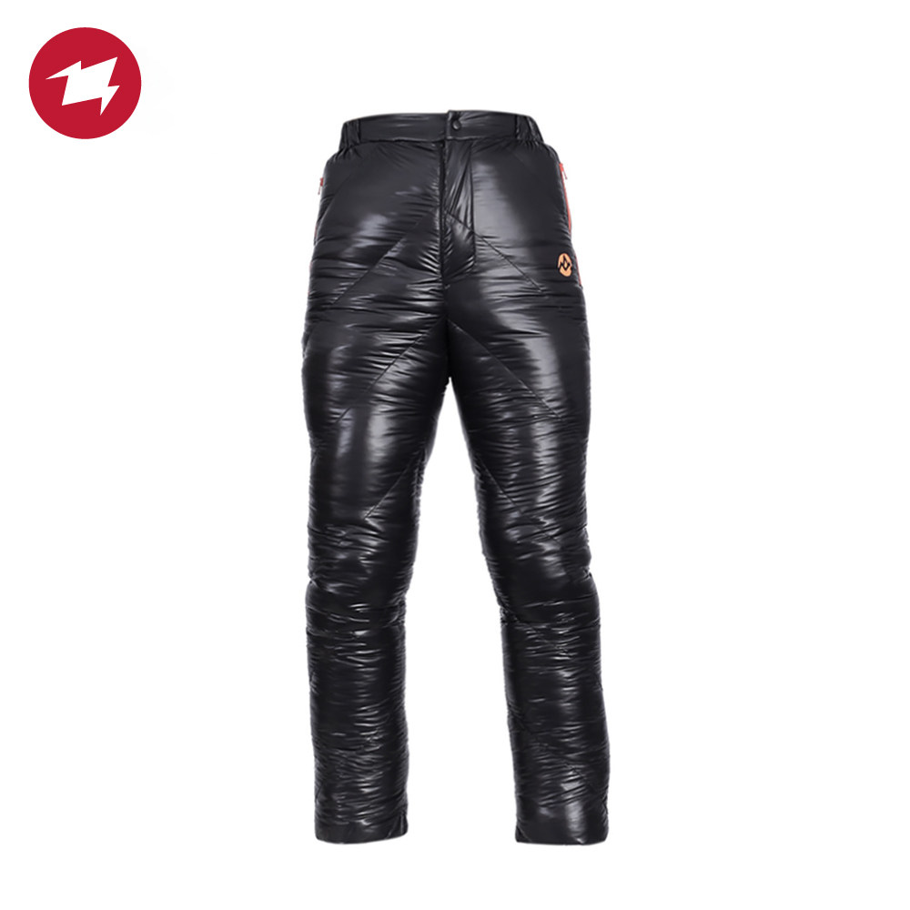 AEGISMAX Winged Horse Outdoor Thickening Warm Autumn Winter Down Pants 800 Punt Goose Down Mountaineering Camping Pants Black-Taobao