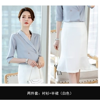 Рубашка, белая юбка