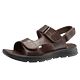 Aokang 2019 mới mùa hè dép giản dị nam xu hướng thể thao da bãi biển giày dép nam sử dụng kép - Sandal