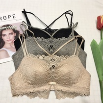 Guffy anti-walking light-trowel-type beauty back side collection of thick cups small breasts with underwear women cross fine shoulder strap bra bra