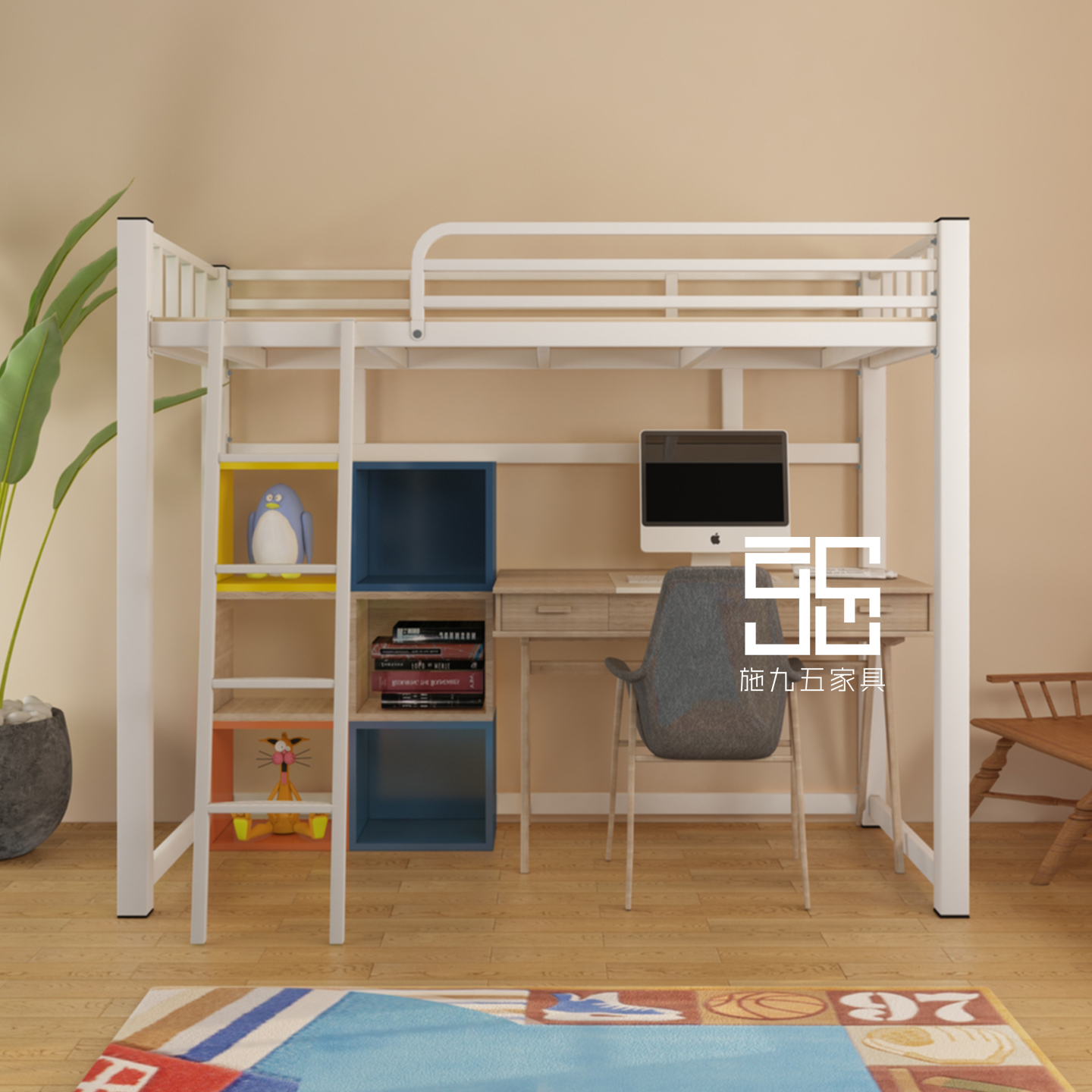 铁艺高架床的双重生活：阁楼空间的艺术