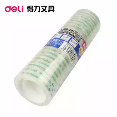 Deli transparent tape 12mmx18y Transparent tape Small tape Tape Hand-torn tape Single