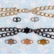 Shortened buckle chain Sub-lock accessory Divine Instrumental Small Metal Length Adjuster Woman strap Shoulder Strap Chain Adjustment Buckle