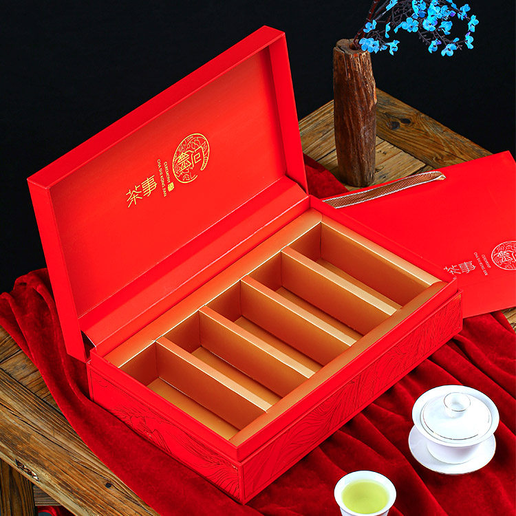 Universal tea packaging box empty gift box high-grade rock tea big red robe cinnamon jin junmei pendulum brew half pound tea box