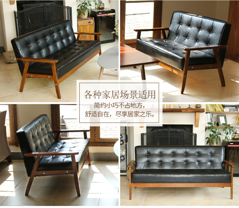 Bắc ou Nghệ thuật hiện đại sofa căn hộ nhỏ kéo khóa retro American phòng khách nước với giường sofa và bữa sáng Cafe - Ghế sô pha ghế sofa phòng khách
