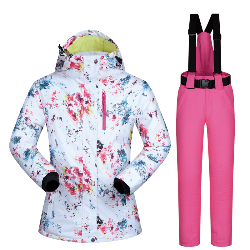2019 new ski suit women's Korean suit winter outdoor ski hiking warm and breathable