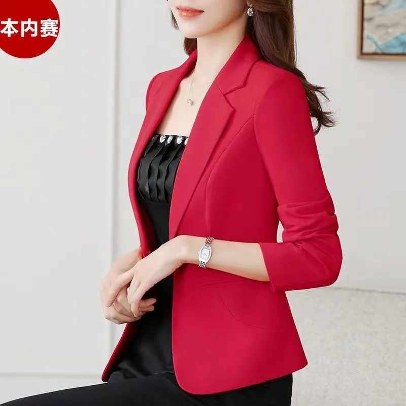 Bensai Blazer for Women, Spring and Autumn 2022 New Korean Style, Fashionable Slim-Fit Short Casual Women's Suit Jacket