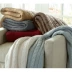 mùa thu và mùa đông đơn đa mục đích chăn che chăn sherpa rắn chăn xuân đan giản dị cashmere chăn - Ném / Chăn chăn lông cừu giá bao nhiều Ném / Chăn