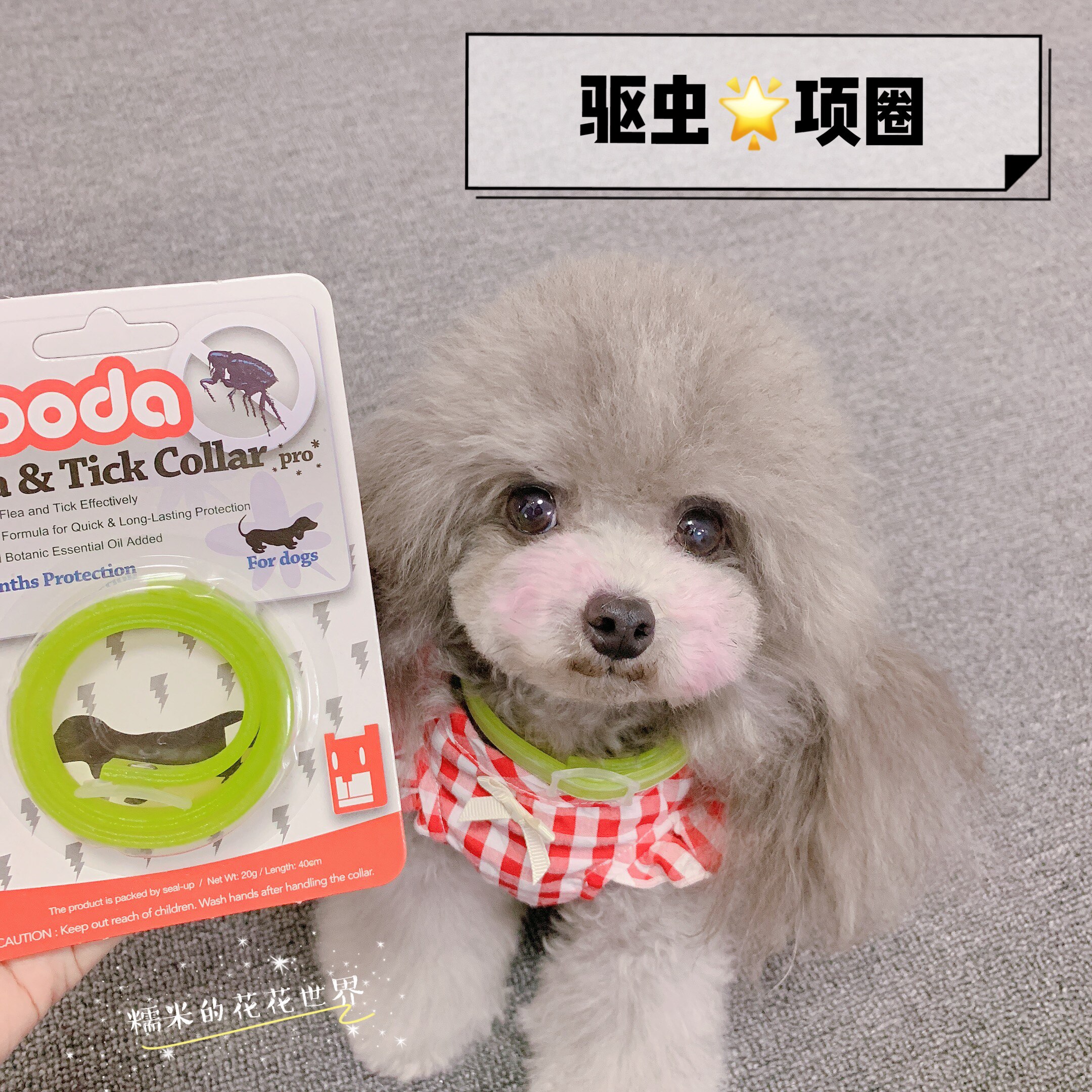 Dooda Duda pet summer standing insect repellent collar lice Teddy dog ​​cat flea circle