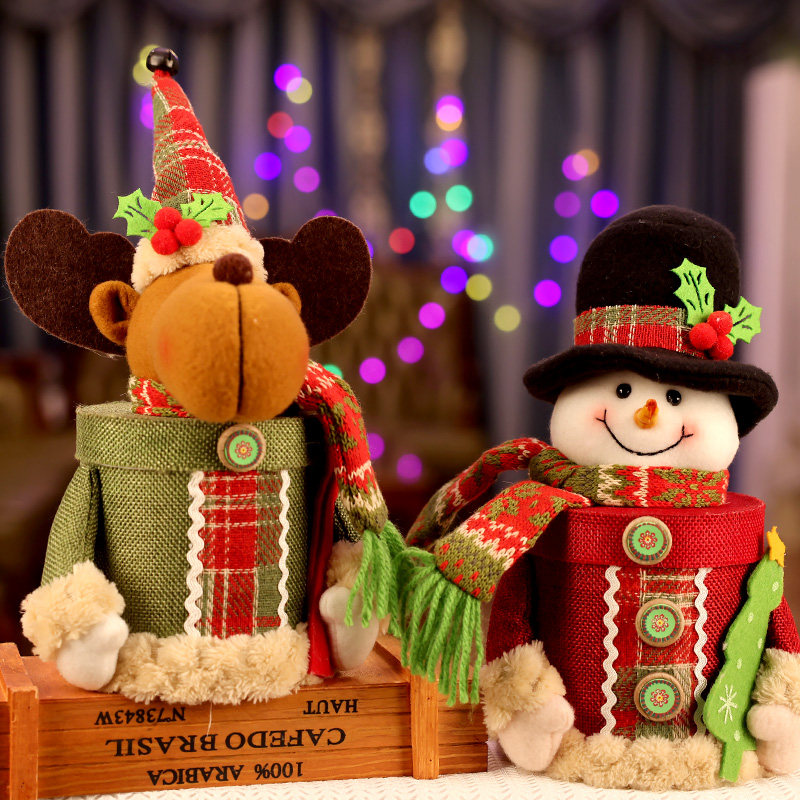 Christmas Gift Bags Children Kindergarten Creative Seniors Small Gift Boxes Apple Packaging Boxes Hand Bag Candy Jar