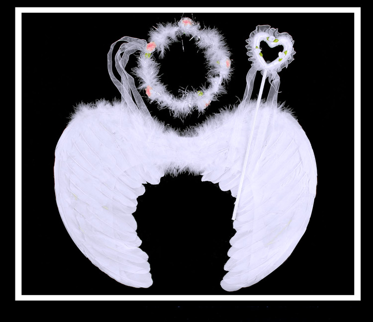 Giáng sinh cho trẻ em Lễ hội biểu diễn sân khấu Đồ trang sức hóa trang Angel Angel Feather Feather - Sản phẩm Đảng / Magic / Hiệu suất đồ hoá trang halloween cho bé