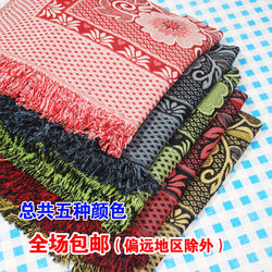 Free shipping bed sheets, spring and autumn blankets, old-fashioned thread blankets, portable blankets, sofa towels, air-conditioning blankets, five-color pure cotton, old-fashioned coarse cloth