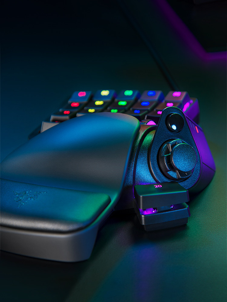 Razer Taros Scorpion Professional Edition Mercury One-Handed Gaming Mechanical Keyboard with Simulated Optical Axis and E-Sports Backlight