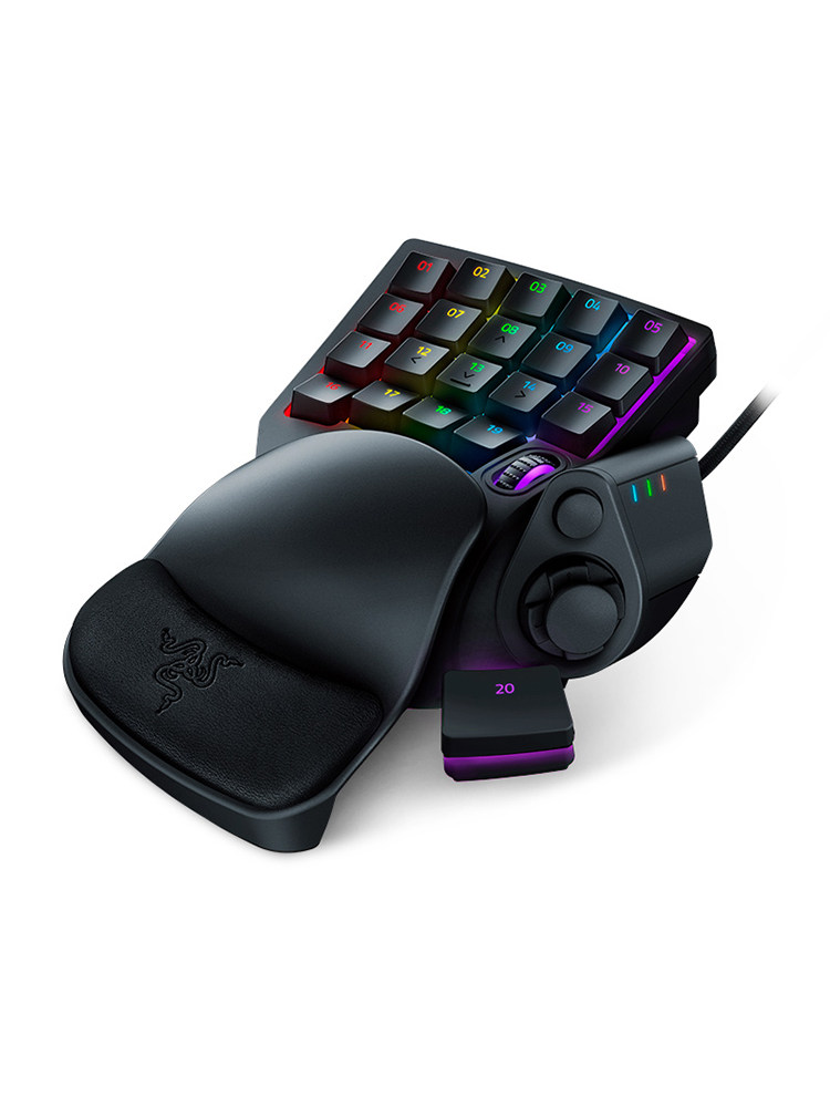 Razer Taros Scorpion Professional Edition Mercury One-Handed Gaming Mechanical Keyboard with Simulated Optical Axis and E-Sports Backlight