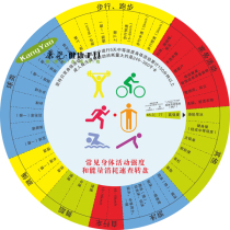Physical activity intensity and energy consumption large turntable wall-mounted turntable quick check card wall ruler