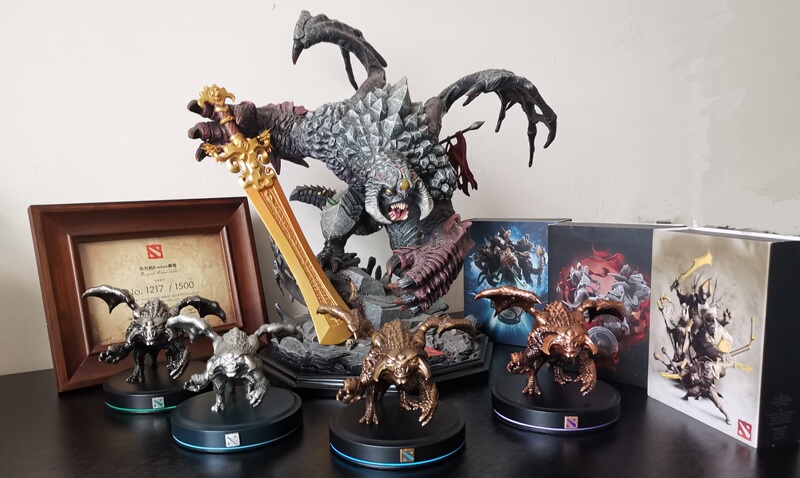 Ti567891012 Champion Shield Immortal Shield Meat Mountain Roshan Dota2 Figure Peripheral Great Meat Mountain Statue Now Available