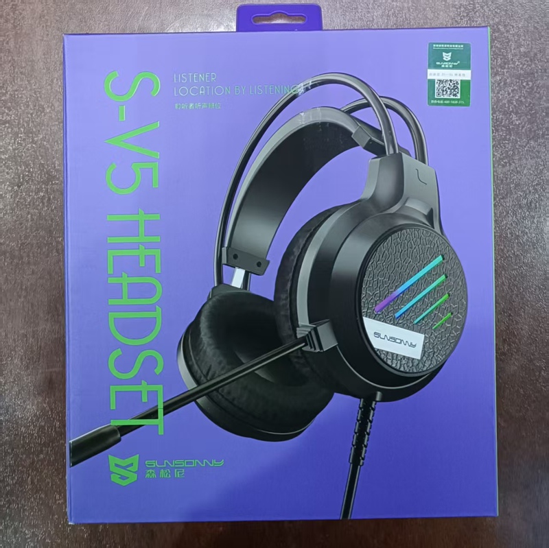 Sensoni S-V5 Listening Device USB Headphones for Sound Positioning