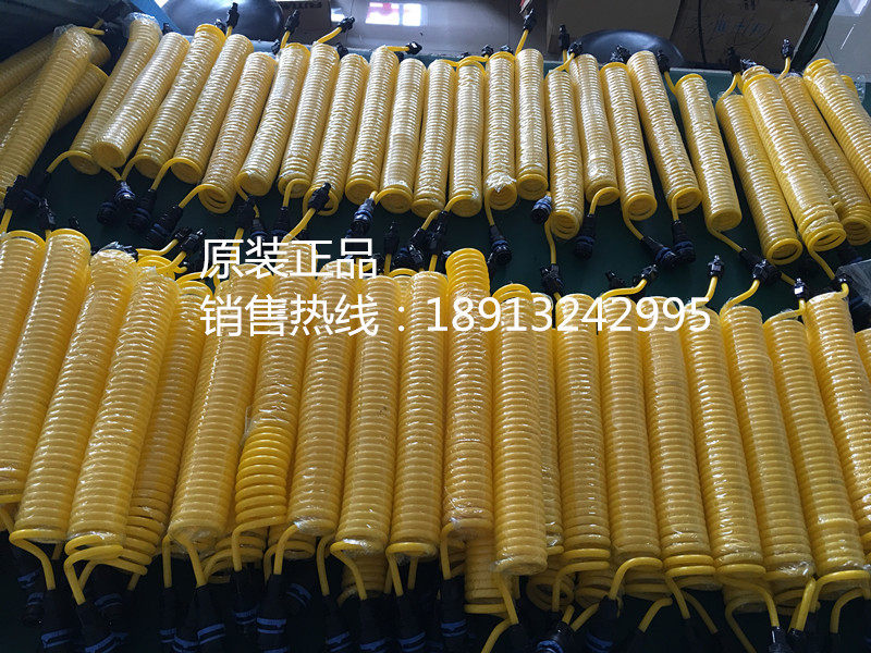 5 * 8 PU coil hose JN-5N TN-5N air plastic quick joint yellow telescopic spring suit