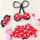 Công chúa dễ thương Split Siamese 0-1-2-3-4 Năm Cô gái trẻ em Bikini Em bé Áo tắm cho trẻ sơ sinh - Bộ đồ bơi của Kid