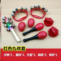 Toy Hammer Appeasement Gift Red Hand Grip Ball Boy Music Toddler Music Toddler Baby Toy 0-1 Years Old Shake