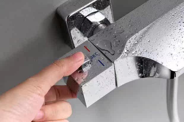 Смеситель для душа 海之蓝家居二功能简易沐浴淋浴缸花洒冷热混水全铜花洒龙头恒温