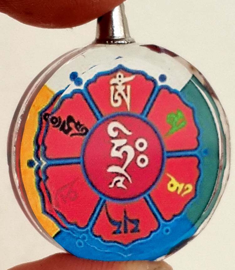 G-six-character six-word grand spell crystal cursive wheel (item pendant)