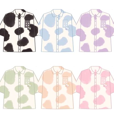 taobao agent Tatta original genuine dairy pattern printing small milk cake lolita shirt couple model