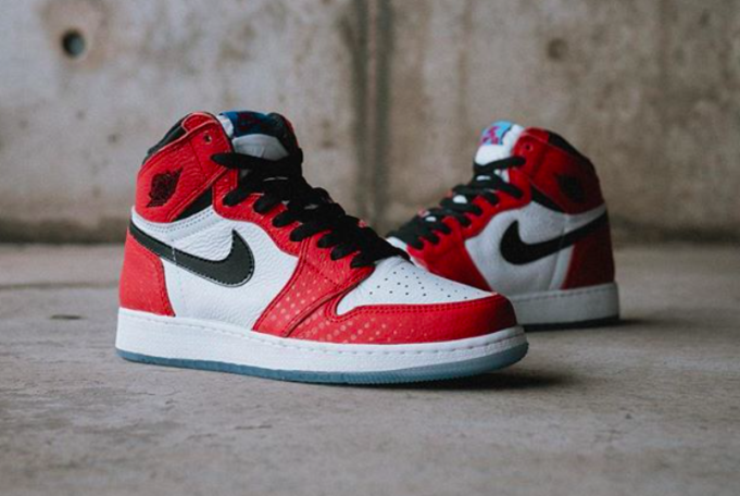 spider man spider verse air jordan 1