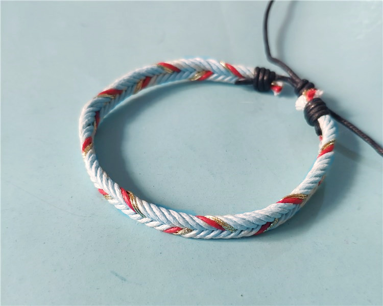 Vòng tay nhỏ nguyên bản dệt tay dây thừng phiên bản Hàn Quốc của những cô bạn gái cá tính đơn giản tặng quà trang sức thủy triều - Vòng đeo tay Clasp vòng tay nam