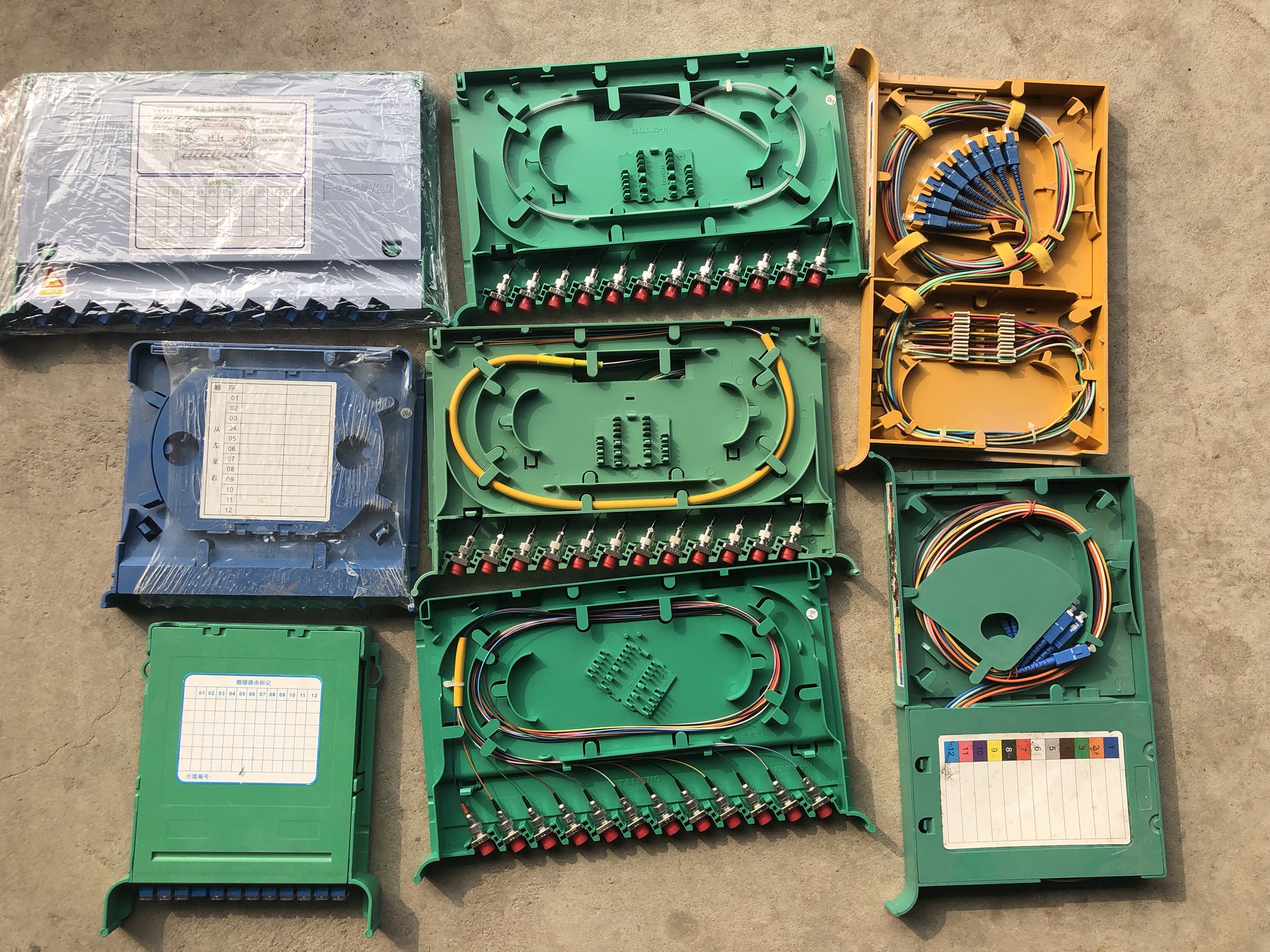 Square head round-head optical fiber all-in-one trust disc fc depository disc melt fiber disc flange odf disc full of telecommunications