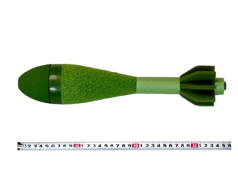 Large mortar bombs toy bombs, bombing towers, bunkers, bombardment, impact, high-altitude bombing