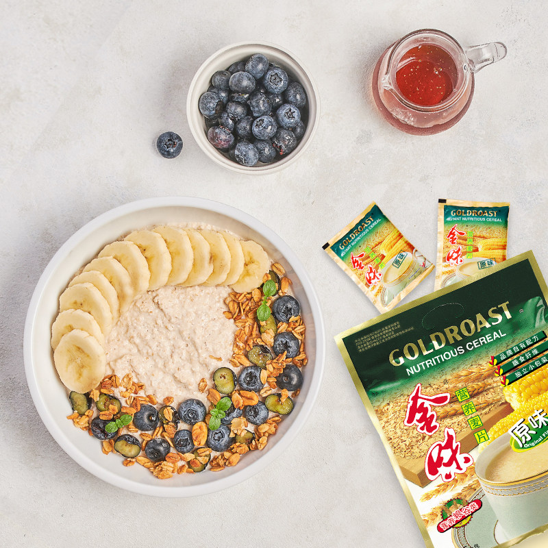 Golden Original Oatmeal 600g Small Pack Oatmeal Nutritious Breakfast Instant Drink Ready-To-Eat Student 420g Snack Cereal