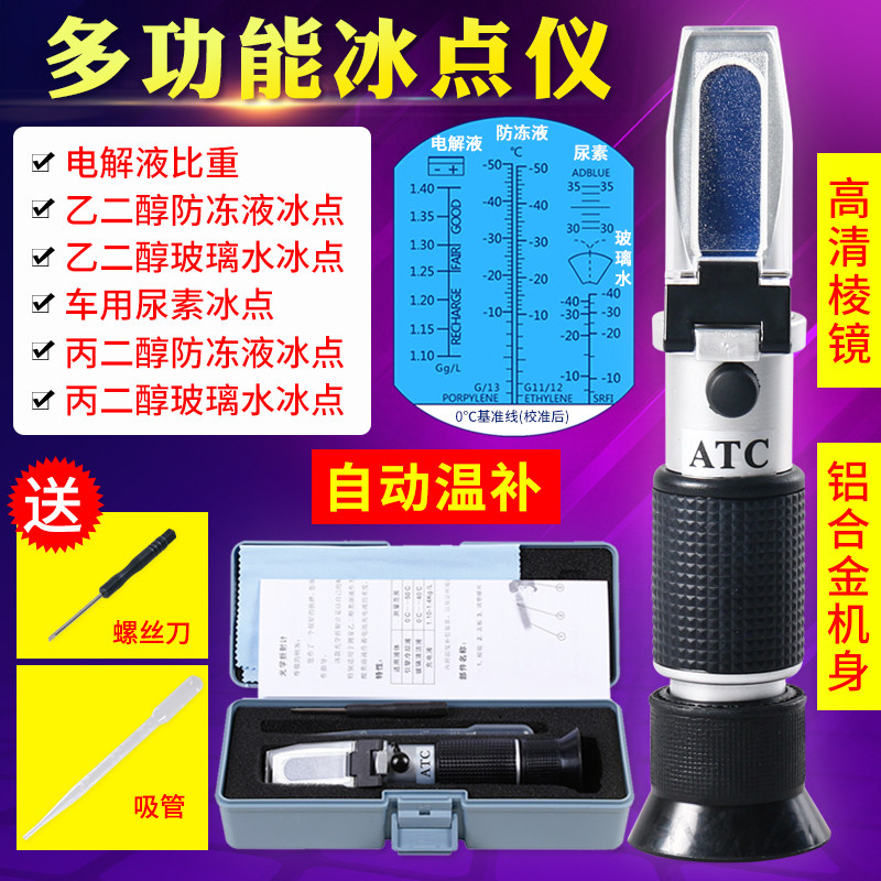 Methanol glass water antifreeze point instrument for urea concentration of urea solution for diesel locomotive