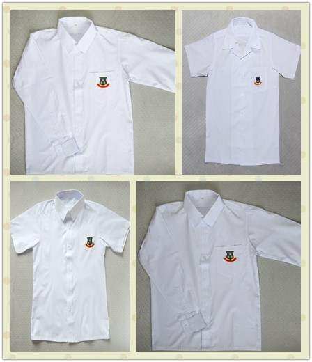 Dongguan Huizhou Jieyang Guangguang Experimental Middle School Junior High School Uniform Shirt Men's and Women's Short-sleeved Long-sleeved Shirt