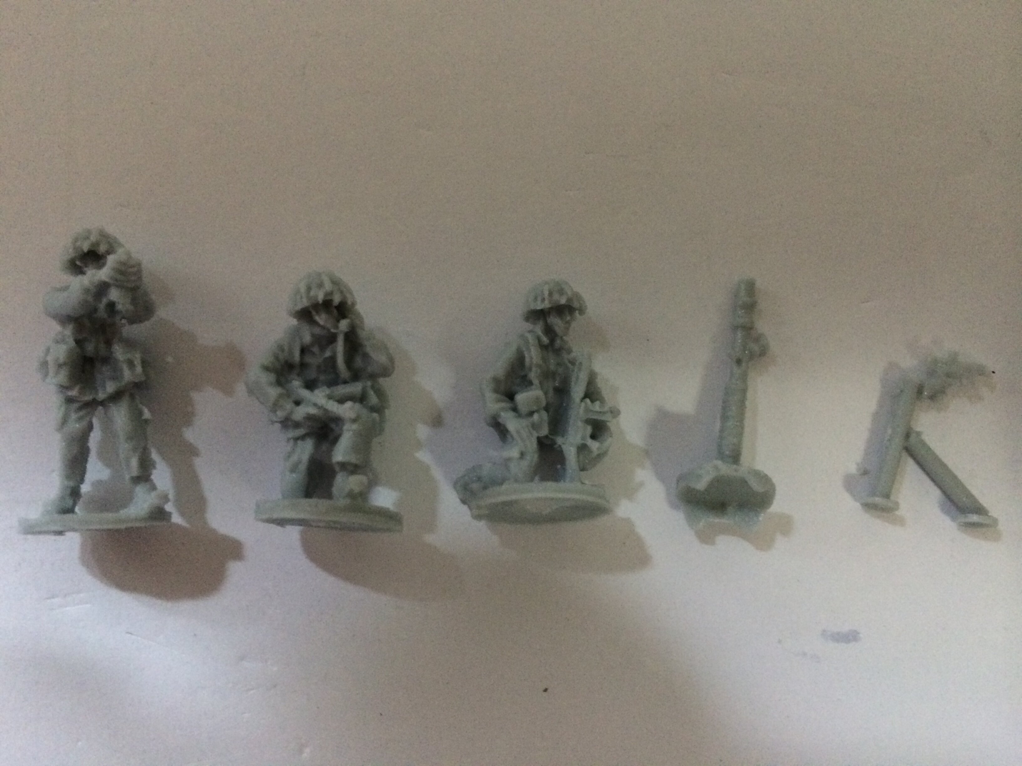 1 72 Cold War UK Legion infantry 81mm mortar group (resin)