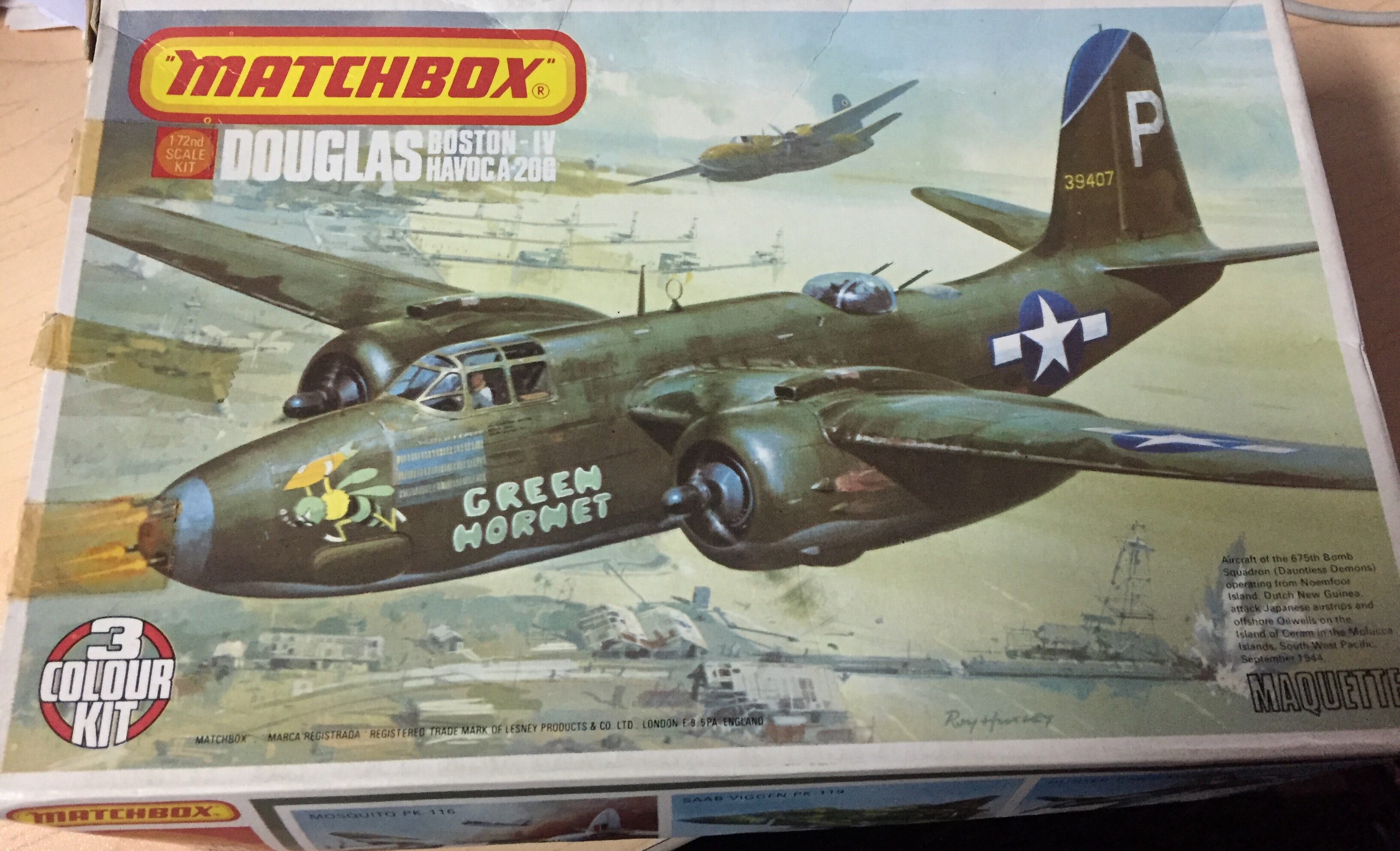 Universal Matchbox A-20 Attack Bomber PK120