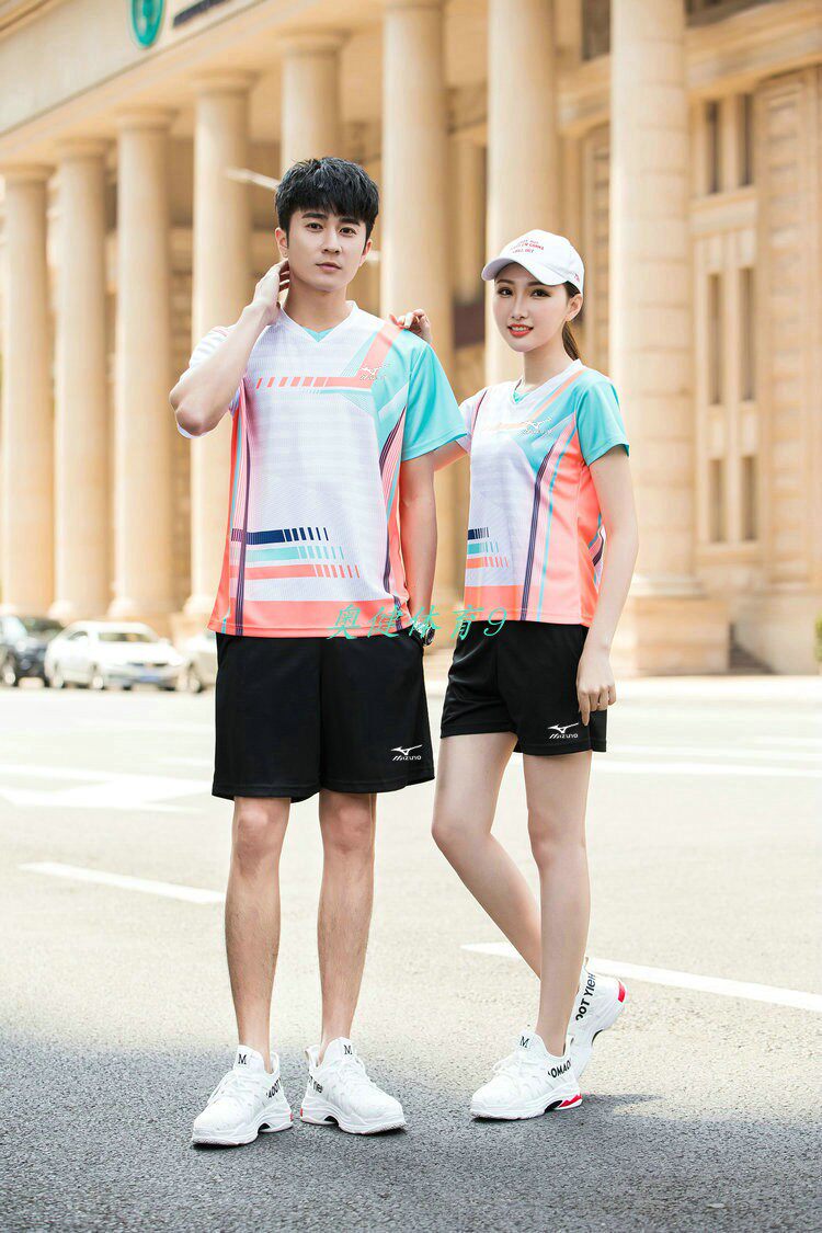 2020 new Mizuno table tennis suit quick-drying breathable men's and women's volleyball game sportswear