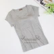 Modal cotton không có vòng ngực thép với áo ngực cúp ngực cup áo thun ngắn tay vest nữ thể thao