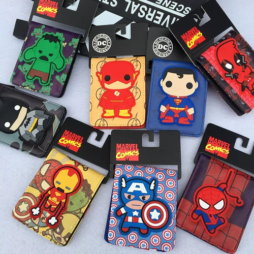 Трендовый мультяшный короткий бумажник, подходит для подростков