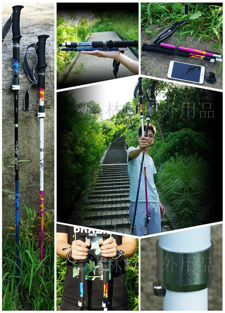 Trailblazer chính hãng gấp trekking cực sợi carbon mía siêu nhẹ hợp kim nhôm - Gậy / gậy 	mua gậy dò đường cho người mù	
