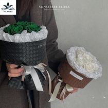 Milan Cortical Pattern Wrap Floral Bouquet Waterproof Fabric Floral Wrapping Paper Material Round bouquet Bouquet with small fragrant wind